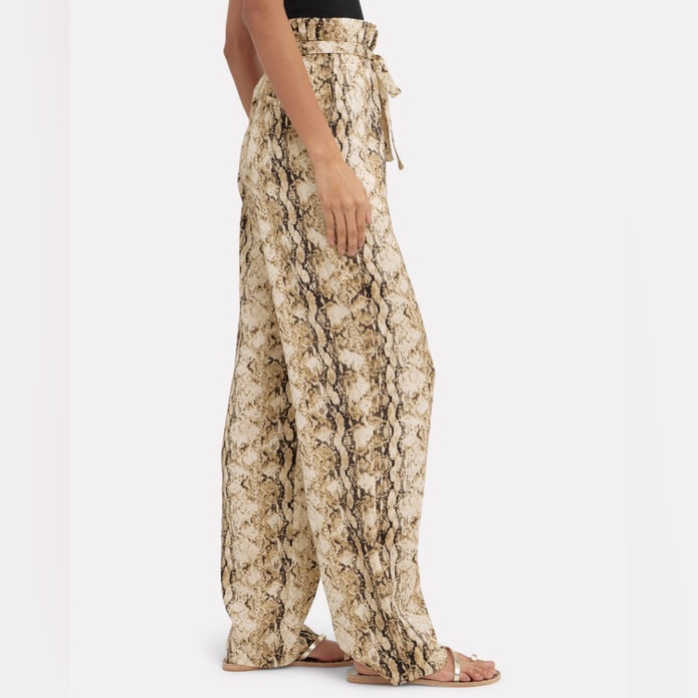 $318 RONNY KOBO Rinnah Snakeskin Print Pants Small - Picture 5 of 5